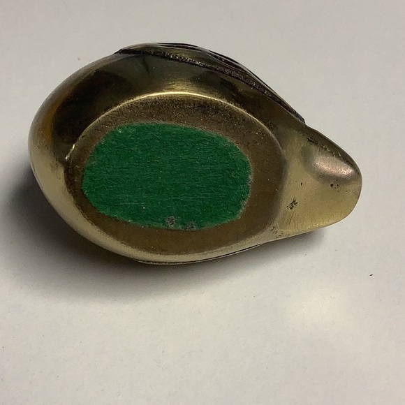 Vintage small brass bird paperweight figurine - Picture 5 of 5